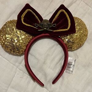Loungefly Disney Pirate Gold and Red Kids Headband